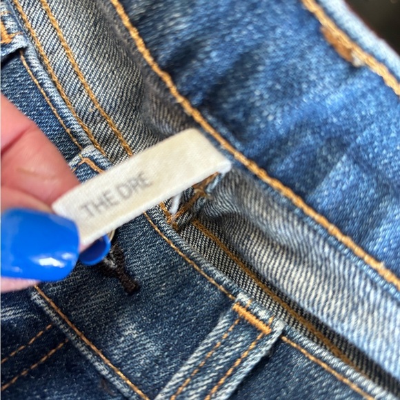 rag & bone Dre Boyfriend Women's Straight Leg Blue Jeans on Revolve - Picture 7 of 9